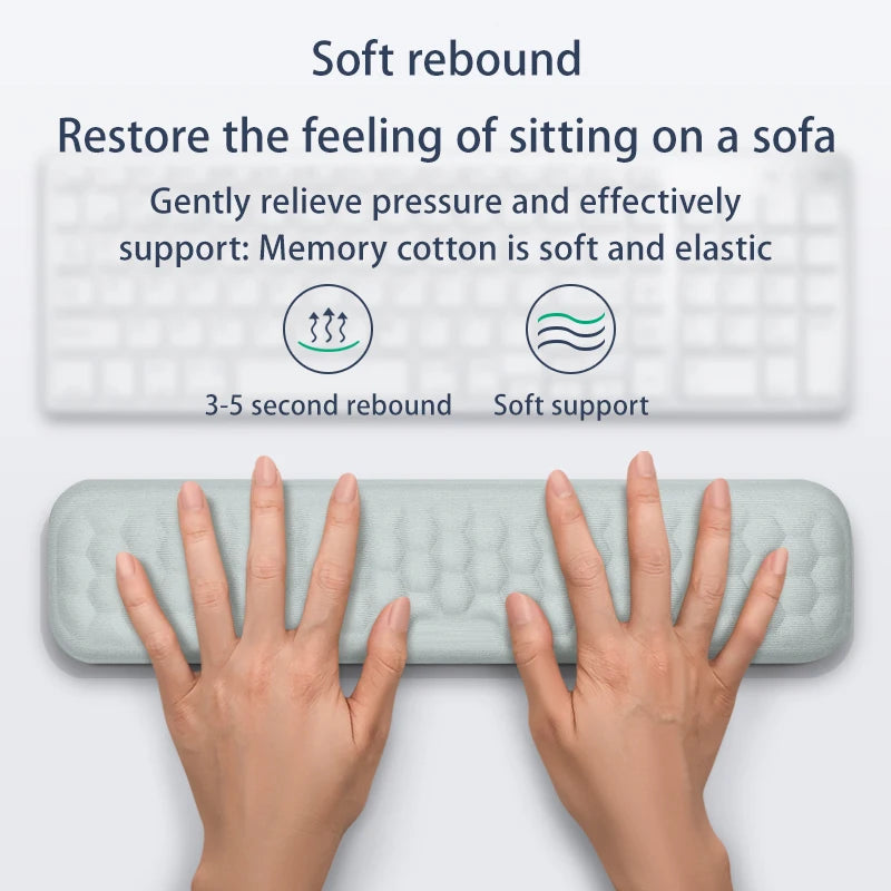 Ergonomic Memory Foam Keyboard & Mouse Wrist Rest Pad