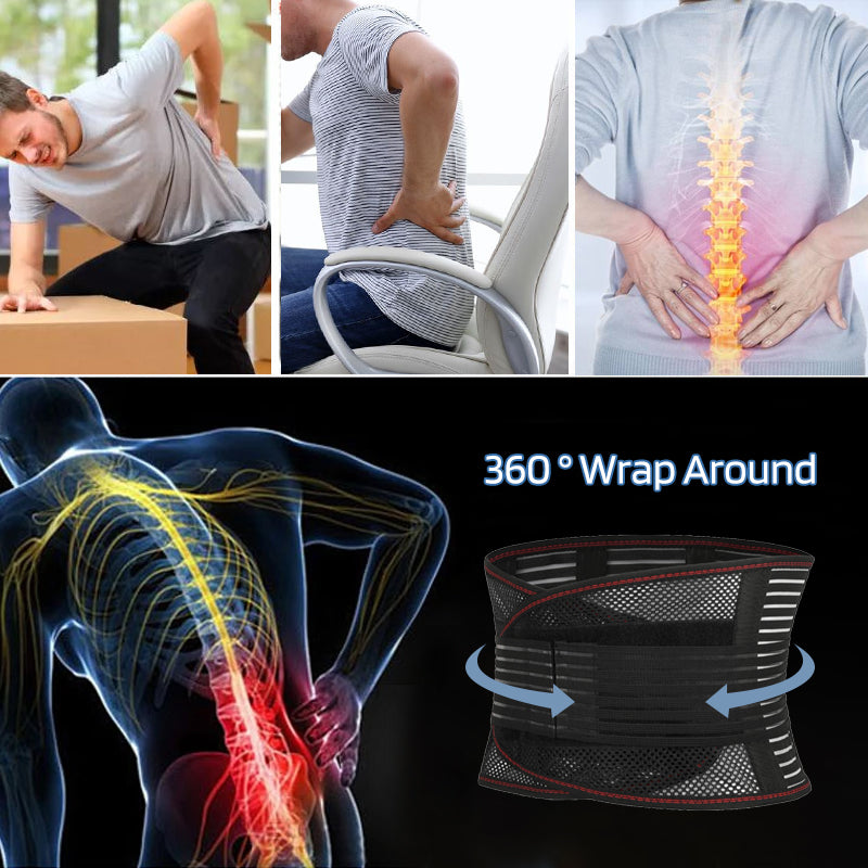 Lightweight Breathable Lower Back Support Belt for Pain Relief