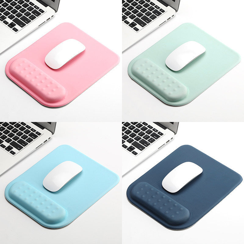 Soft-Rebound Silicone Wrist Rest Mouse Pad