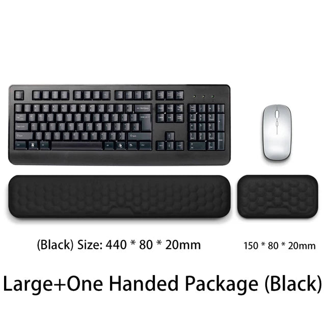 Ergonomic Memory Foam Keyboard & Mouse Wrist Rest Pad