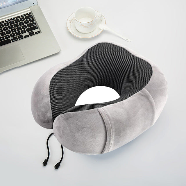 Large Memory Foam U-Shaped Cervical Travel Neck Pillow
